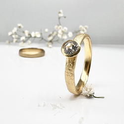 Misty Forest "Teardrop" Ring - Förgyllt med 14K Guld