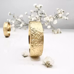 Misty Forest "Cotton" Mens Ring - Förgyllt med 14K Guld