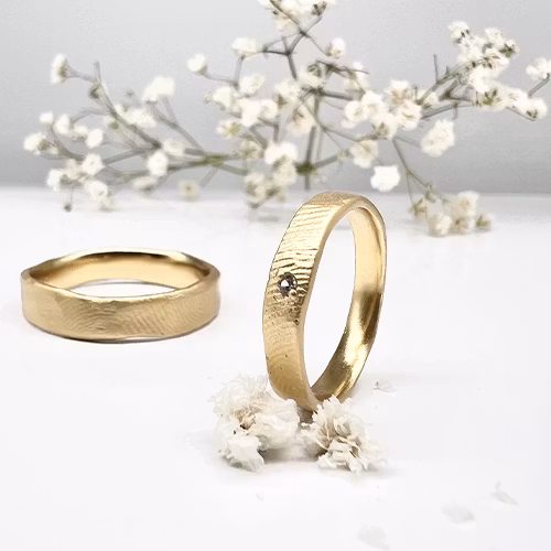 Misty Forest "Fingerprint" Ring - Förgyllt med 14K Guld