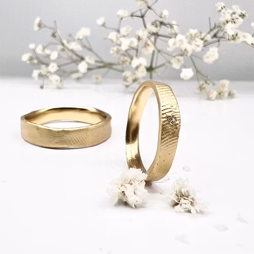 Misty Forest "Fingerprint" Ring - Förgyllt med 14K Guld