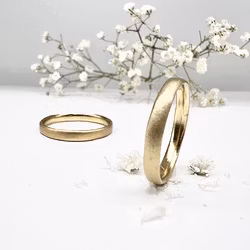 Misty Forest "Plain" Ring - Förgyllt med 14K Guld