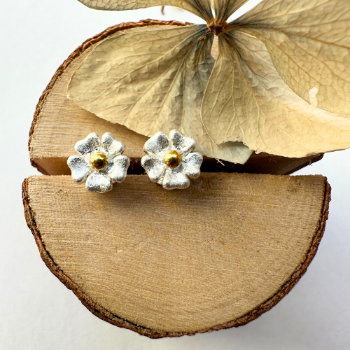 Örhängen Petite Fleur - Silver/Guld