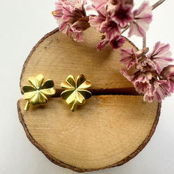 Örhängen Lucky Clover - Guld