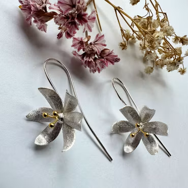 Örhängen Fiore - Silver/Guld