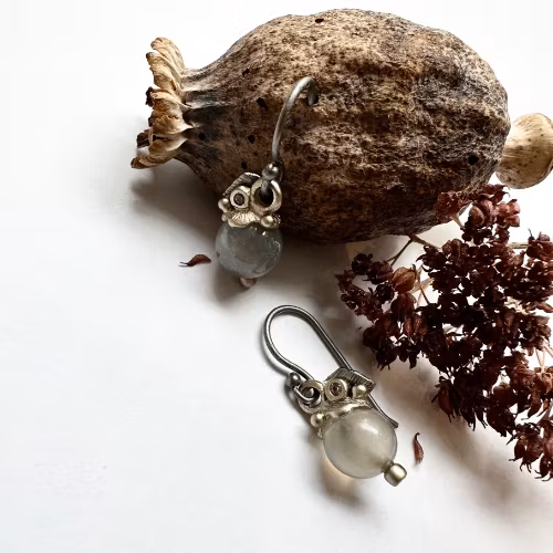 Earrings Forest Stream - Bronze/Gold