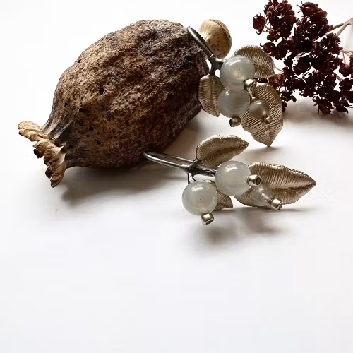 Earrings Dewdrop Meadow - Bronze/Gold