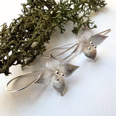 Örhängen Jasmine Flower - Silver