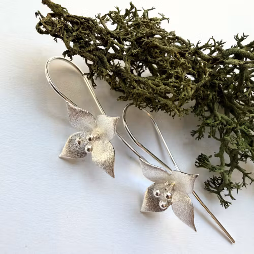 Örhängen Jasmine Flower - Silver