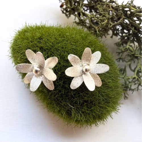 Örhängen Parnassia - Silver