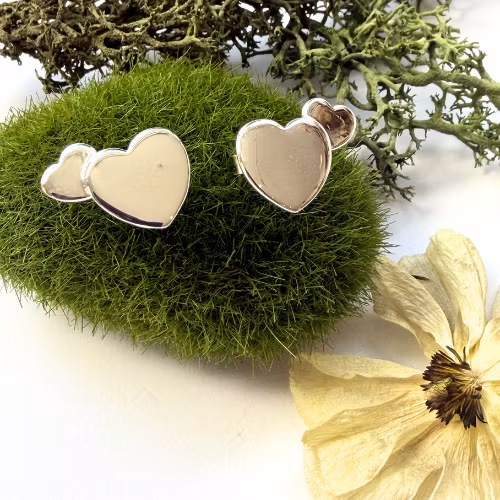 Örhängen Dubble Love - Silver