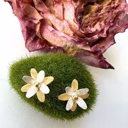 Örhängen Parnassia - Guld/Silver