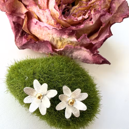 Örhängen Parnassia - Silver/Guld