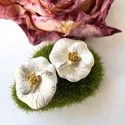 Örhängen Anemon - Silver/Guld