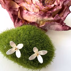 Örhängen Forsythia - Silver/Guld