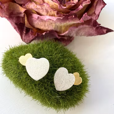 Örhängen Dubble Love - Silver/Guld