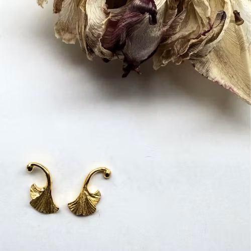 Örhängen Ginkgo Nova - Guld