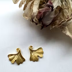 Örhängen Ginkgo Aurea - Guld