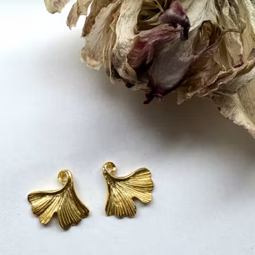 Örhängen Ginkgo Aurea - Guld