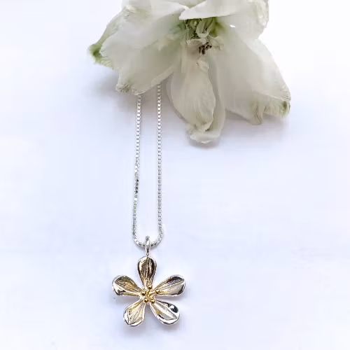 Halsband Smörblomma - Silver/Guld
