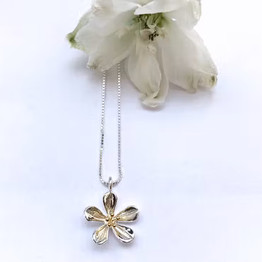 Halsband Smörblomma - Silver/Guld