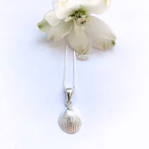 Halsband Seashell - Silver