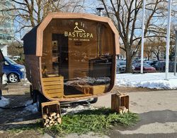 Bastuvagn Föglö 3x2,2 med Relax + Helpanorama