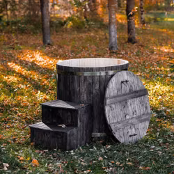 Kallbadtunna Trä