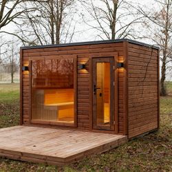 Bastu Brunnskär 245x340 (8,5m²) Thermowood Isolerad