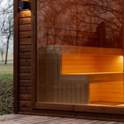 Bastu Brunnskär 245x340 (8,5m²) Thermowood Isolerad