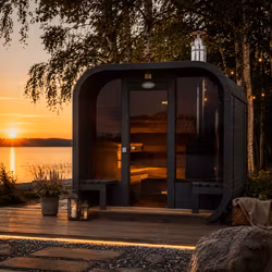 Glöd Utsikt 3m – exklusiv panoramabastu med terrass