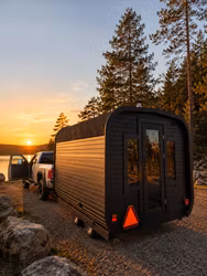 Bastuvagn GLÖD 3m Relax med Panoramafönster