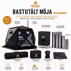 Heatcraft Bastutält MÖJA 350 cm Ø