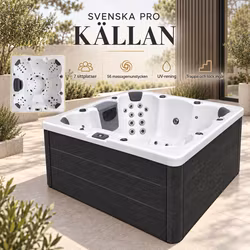 Spabad Svenska Pro Källan Vit – 7 personer