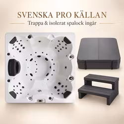 Spabad Svenska Pro Källan Vit – 7 personer