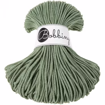 Bobbiny Junior 3 mm, Eucalyptus green