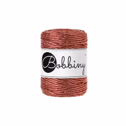 Bobbiny Macramé Cord 3 mm, Metallic copper