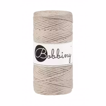 Bobbiny Macramé Cord 3 mm, Beige