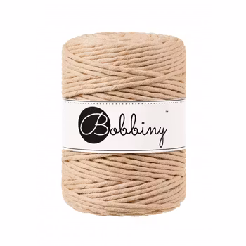 Bobbiny Macramé Cord 5 mm, Biscuit