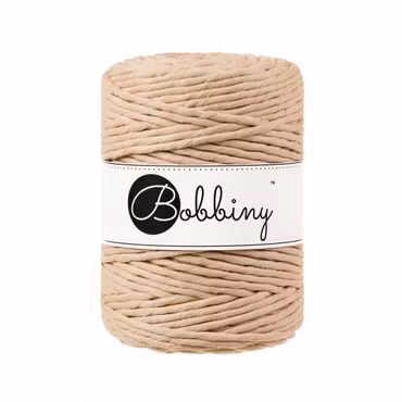 Bobbiny Macramé Cord 5 mm, Biscuit