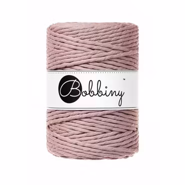Bobbiny Macramé Cord 5 mm, Mauve