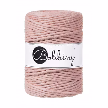 Bobbiny Macramé Cord 5 mm, Blush