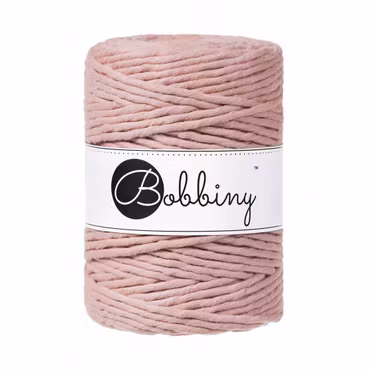 Bobbiny Macramé Cord 5 mm, Blush