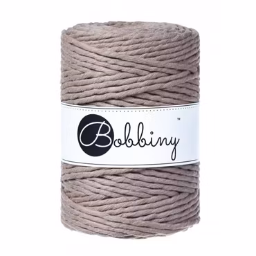 Bobbiny Macramé Cord 5 mm, Coffee