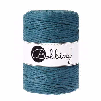 Bobbiny Macramé Cord 5 mm, Peacock blue