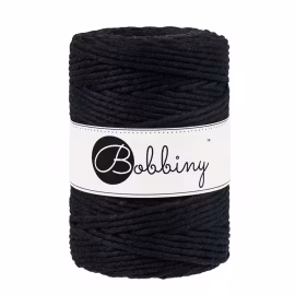 Bobbiny Macramé Cord 5 mm, Black
