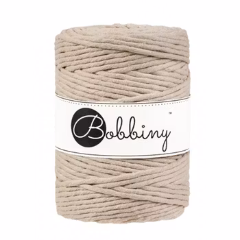 Bobbiny Macramé Cord 5 mm, Beige