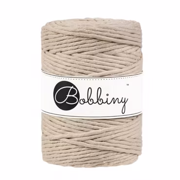 Bobbiny Macramé Cord 5 mm, Beige