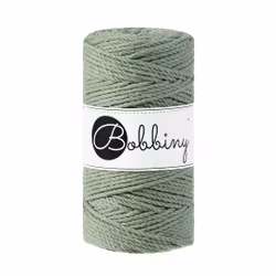 Bobbiny 3ply Macramé Rope 3 mm,  Eucalyptus green