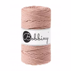 Bobbiny 3ply Macramé Rope 3 mm,  Blush