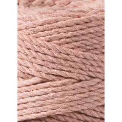 Bobbiny 3ply Macramé Rope 3 mm,  Blush